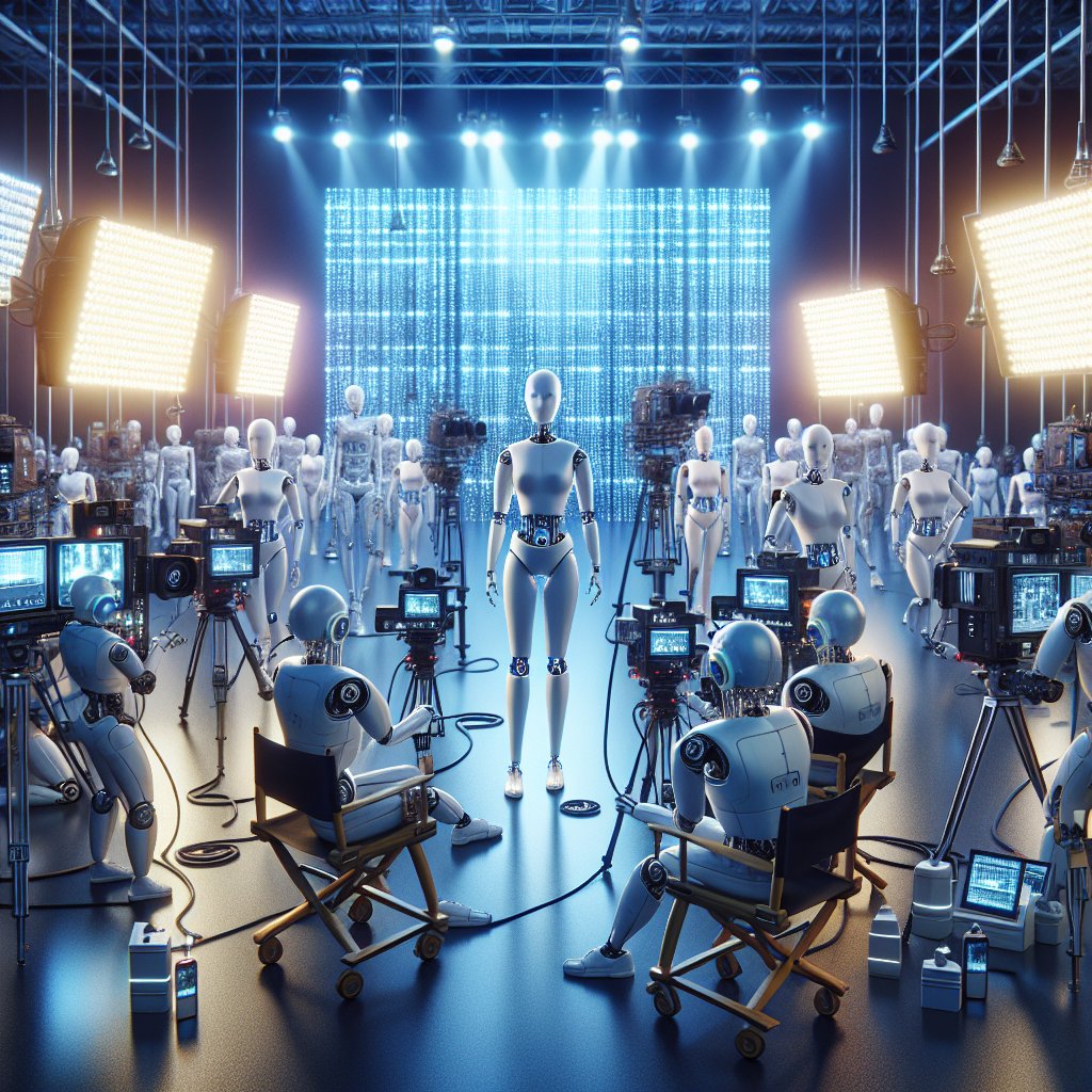 Illustration of AI Actors Shake Up Chinese Film Industry, Cause Stir