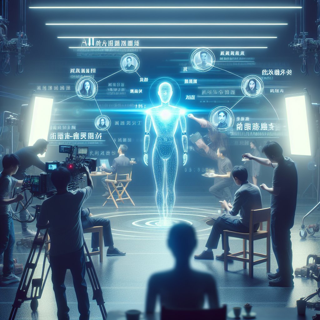 Image for: chatgpt_image_abc80d21.jpg Illustration of Chinese Studio Stirs Drama with AI Actors Debut