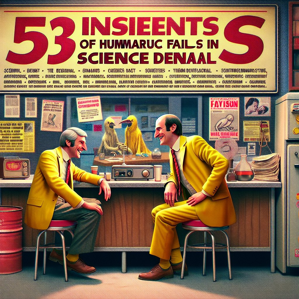 Illustration of 53 Hilarious Fails in Science Denial
