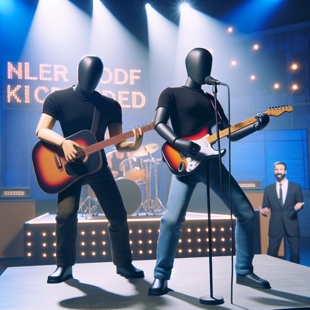 Illustration of Jack Black and Jack White Rock 'SNL' on April 4