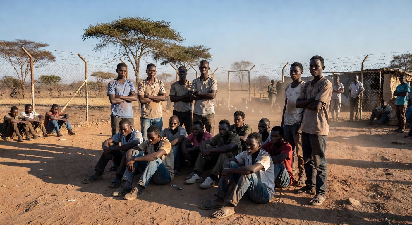 Illustration of US Deportees Face Forced Limbo in Congo Despite Protection Orders