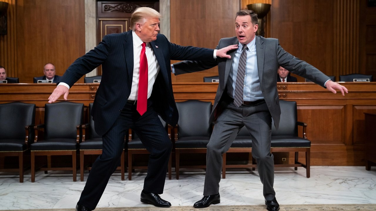 Illustration of Trump Boots Massie From Kentucky Seat